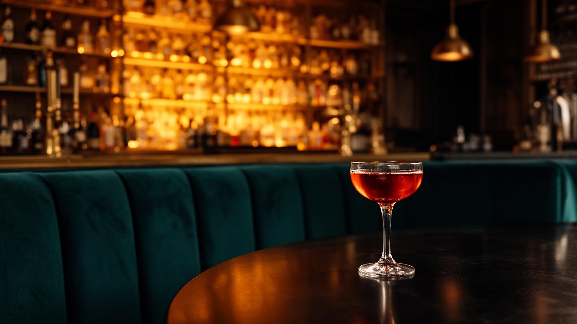 Premium cocktail bar interior